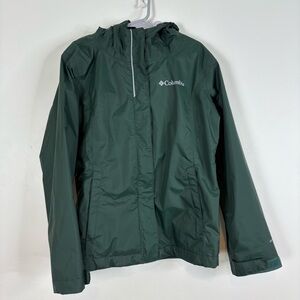 Columbia Kids Green Rain Jacket Size Youth Small 7/8